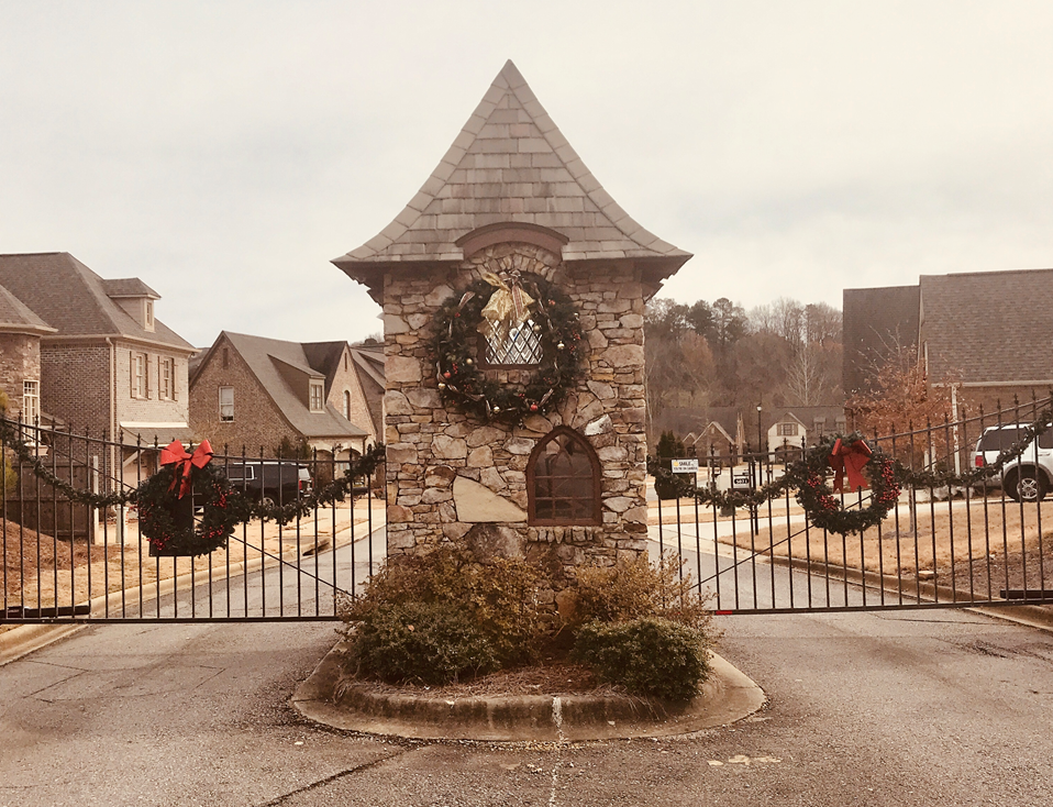 Brooke's Crossing gate